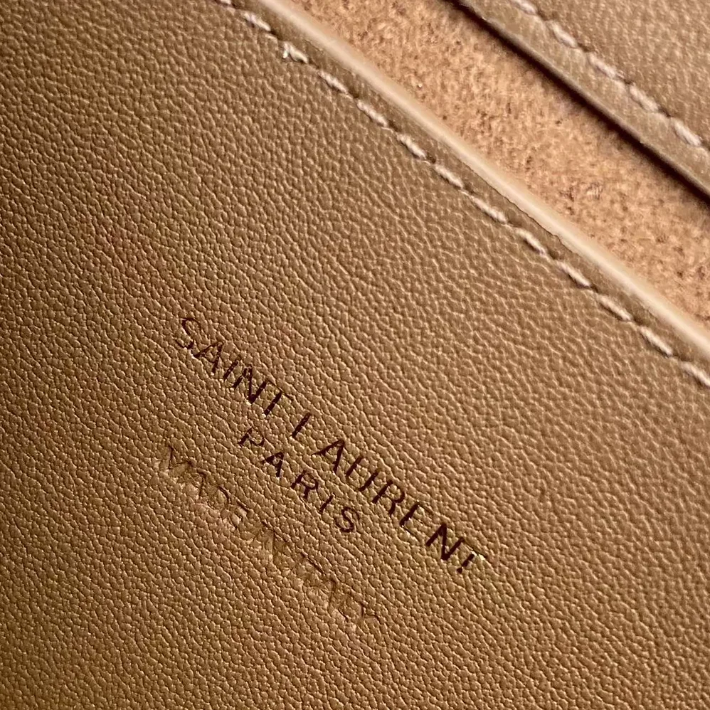 Saint Laurent YSL Solferino Small In Suede for Women in Brown Saint Laurent YSL Solferino Small In Suede for Women in Brown