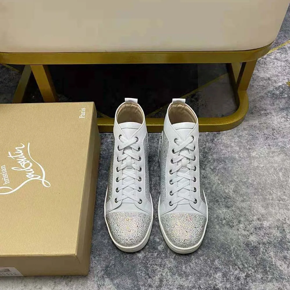 Christian Louboutin Louis Strass for Men in White