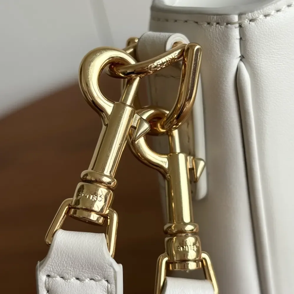 Celine Small Camille 16 Soft Bag in Smooth Calfskin for Women in White Celine Small Camille 16 Soft Bag in Smooth Calfskin for Women in White