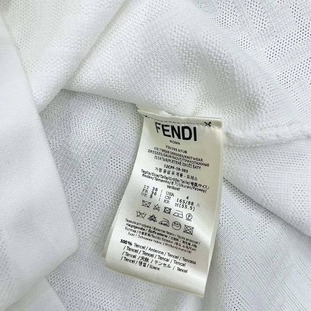 Fendi White FF Viscose Jumper for Women in White Fendi White FF Viscose Jumper for Women in White