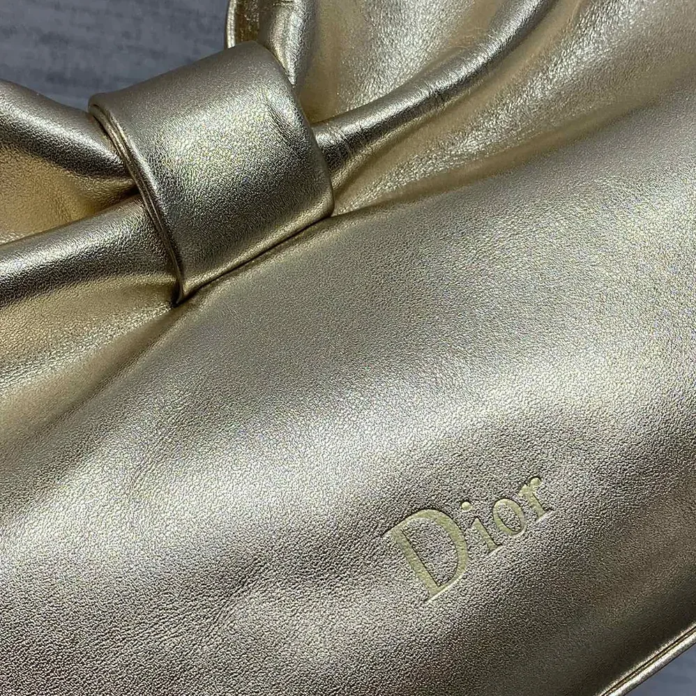 Dior Or Small Dior Bow Bag Mekong Laminated Lambskin for Women Dior Or Small Dior Bow Bag Mekong Laminated Lambskin for Women