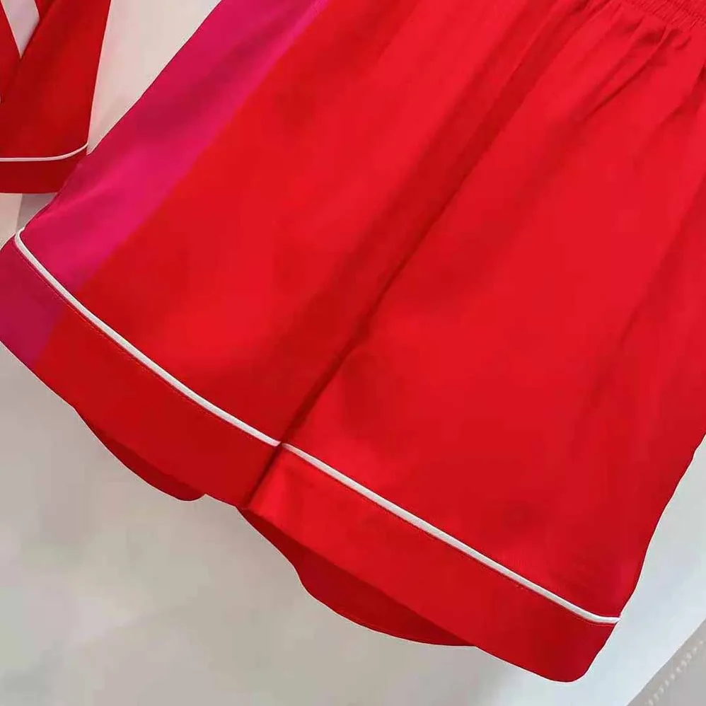 Dior Chez Moi Shorts Bright Pink and Pink Silk Twill for Women
