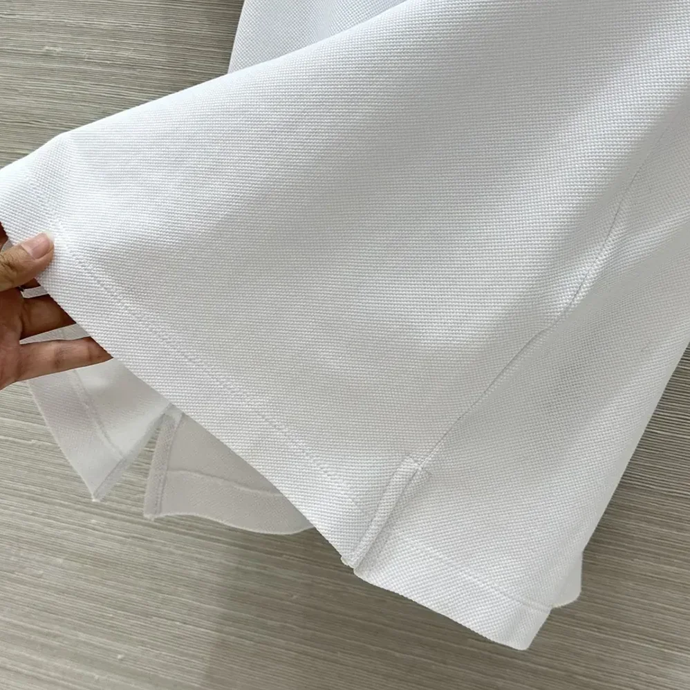 Dior Vibe Polo Shirt White Cotton-Blend Jersey with Three for Women in Tone Signature Dior Vibe Polo Shirt White Cotton-Blend Jersey with Three for Women in Tone Signature