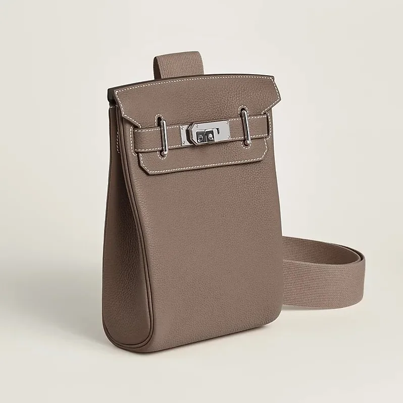 Hermes Hac A Dos PM Backpack in Etoupe Silver Hardware