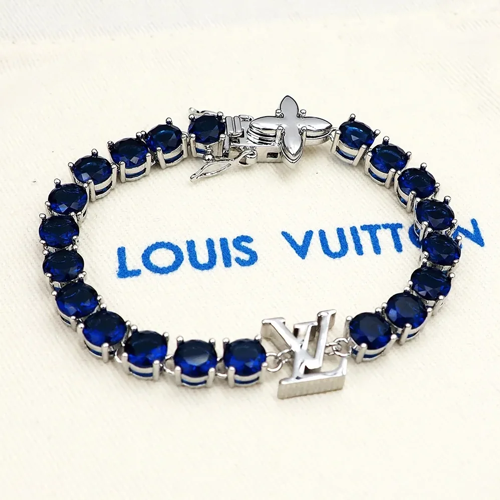 Louis Vuitton Crystal Bracelet Blue Louis Vuitton Crystal Bracelet Blue