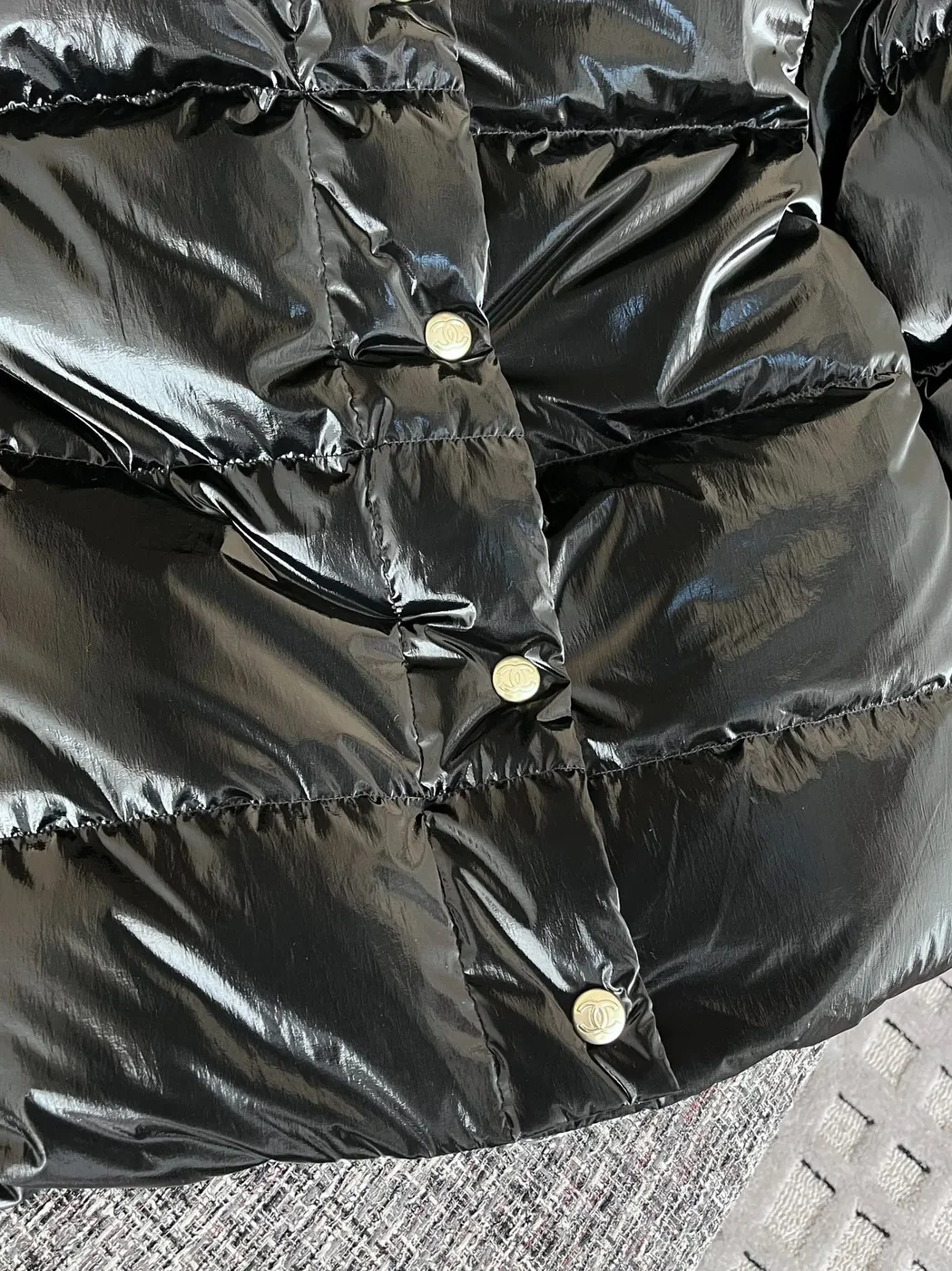 Chanel Puffer Coat Black Chanel Puffer Coat Black