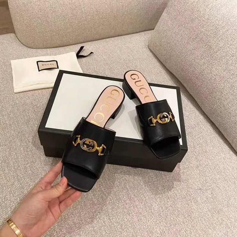 Gucci Zumi Slide Sandals Black