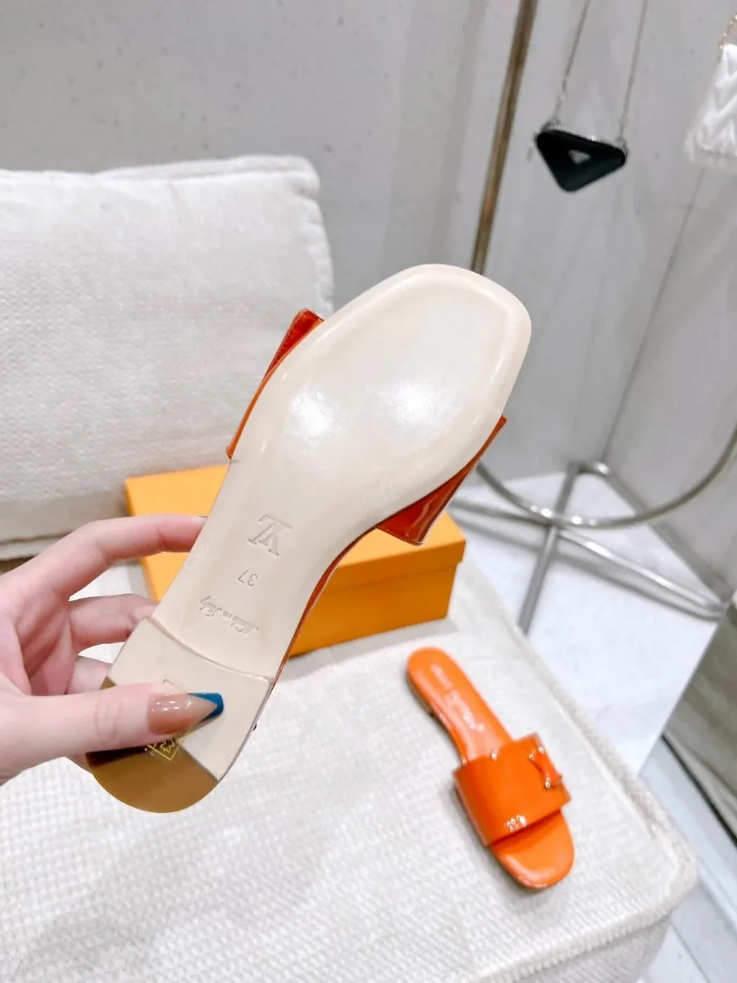 Louis Vuitton Shake Flat Mule Orange