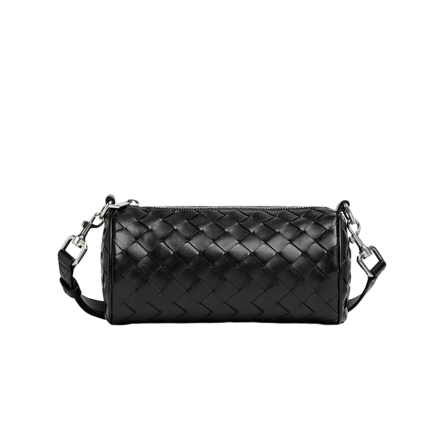 Bottega Veneta Mini Intrecciato Barrel Black /