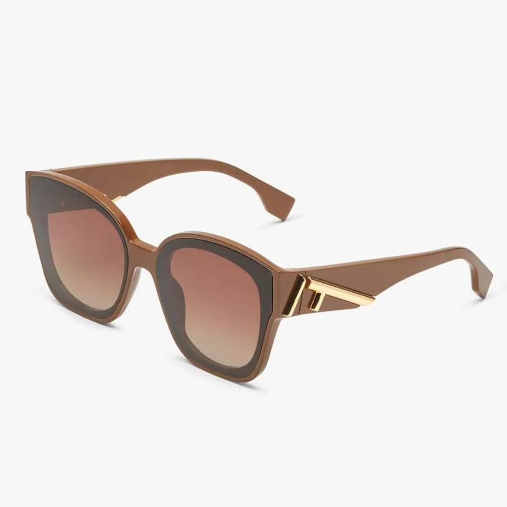 Fendi Square Fendi First Caramel Acetate Sunglasses for Women Fendi Square Fendi First Caramel Acetate Sunglasses for Women