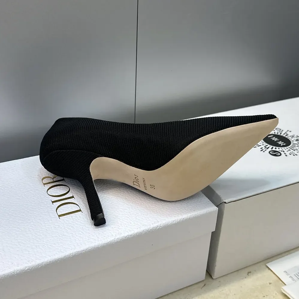 Dior J'Adior Pump Black Technical Fabric for Women Dior J'Adior Pump Black Technical Fabric for Women