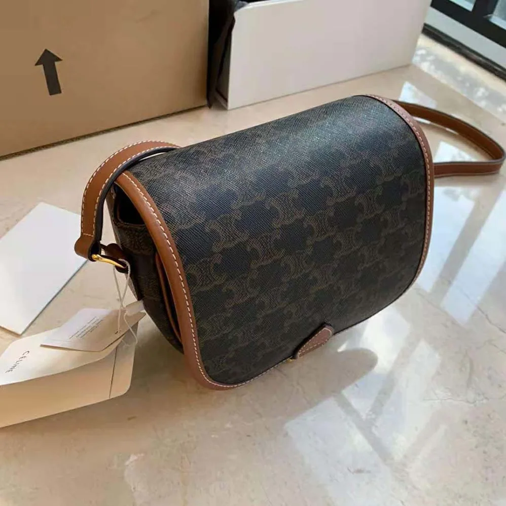 Celine Medium Folco Bag in Triomphe Canvas for Women Celine Medium Folco Bag in Triomphe Canvas for Women