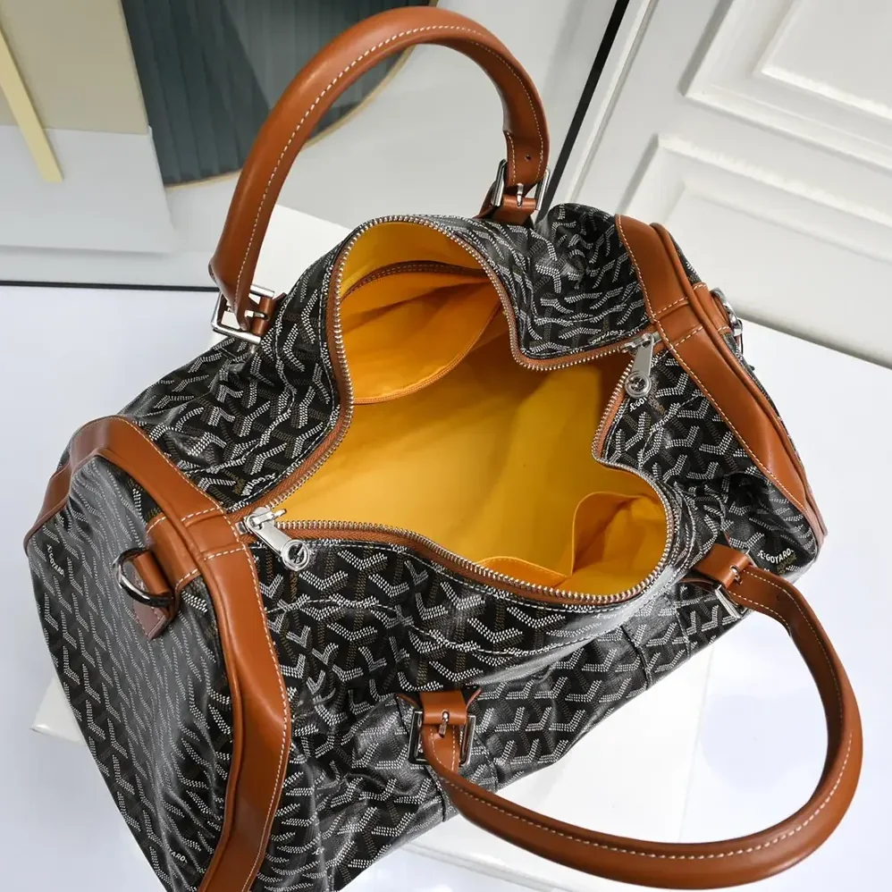 Goyard Boston 50 Bag for Unisex in Brown