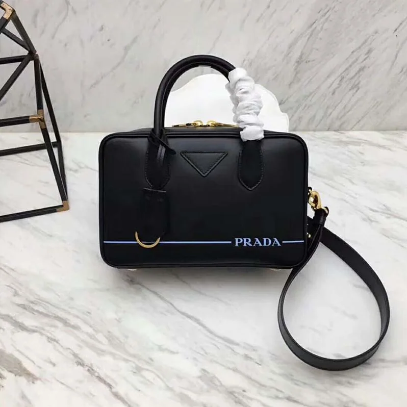 Prada Mirage Small Leather Bag for Women in Black