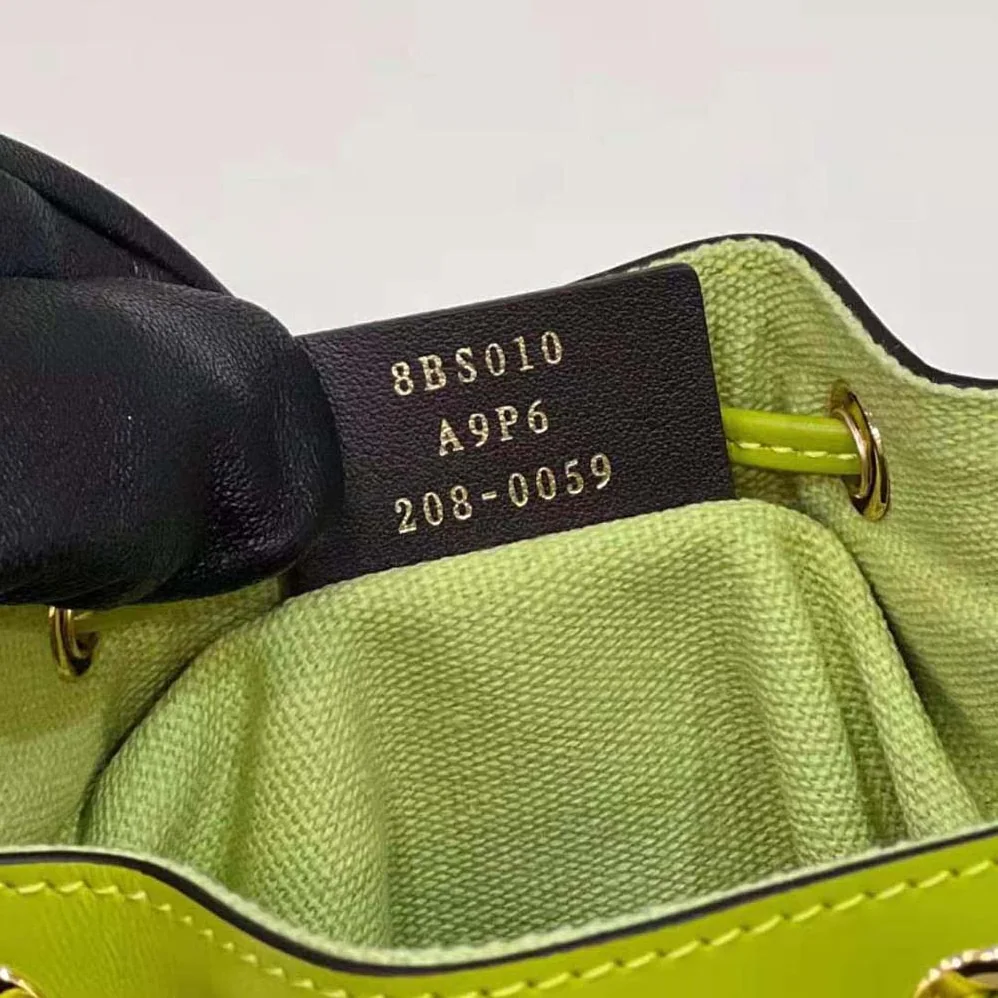 Fendi Mon Tresor Acid Green FF Canvas Mini for Women in bag Fendi Mon Tresor Acid Green FF Canvas Mini for Women in bag