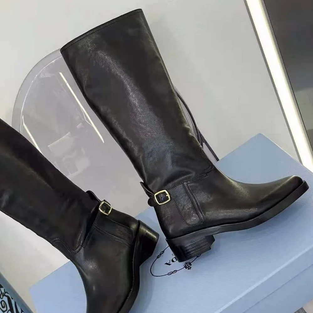 Celine Folco Buckled Boot in Calfskin for Women