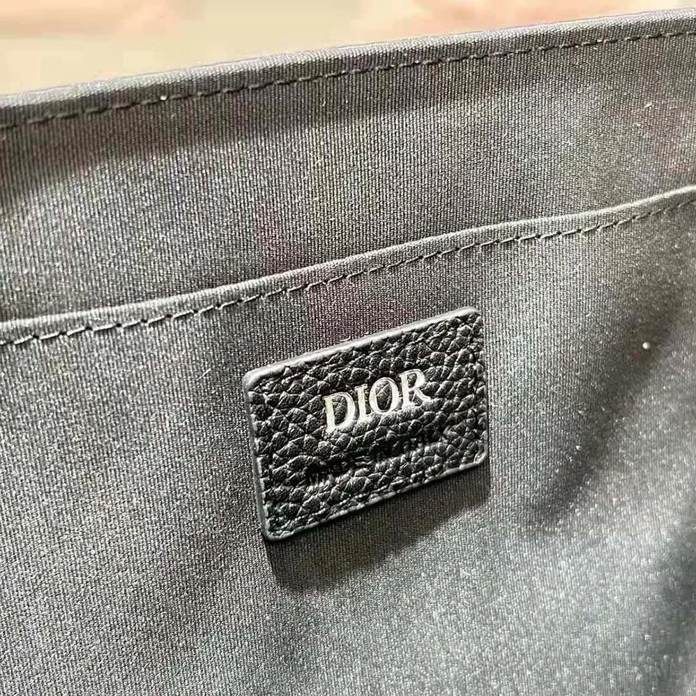 Dior Explorer Messenger Bag Black Dior Oblique Mirage Technical Fabric and Grained Calfskin for Men