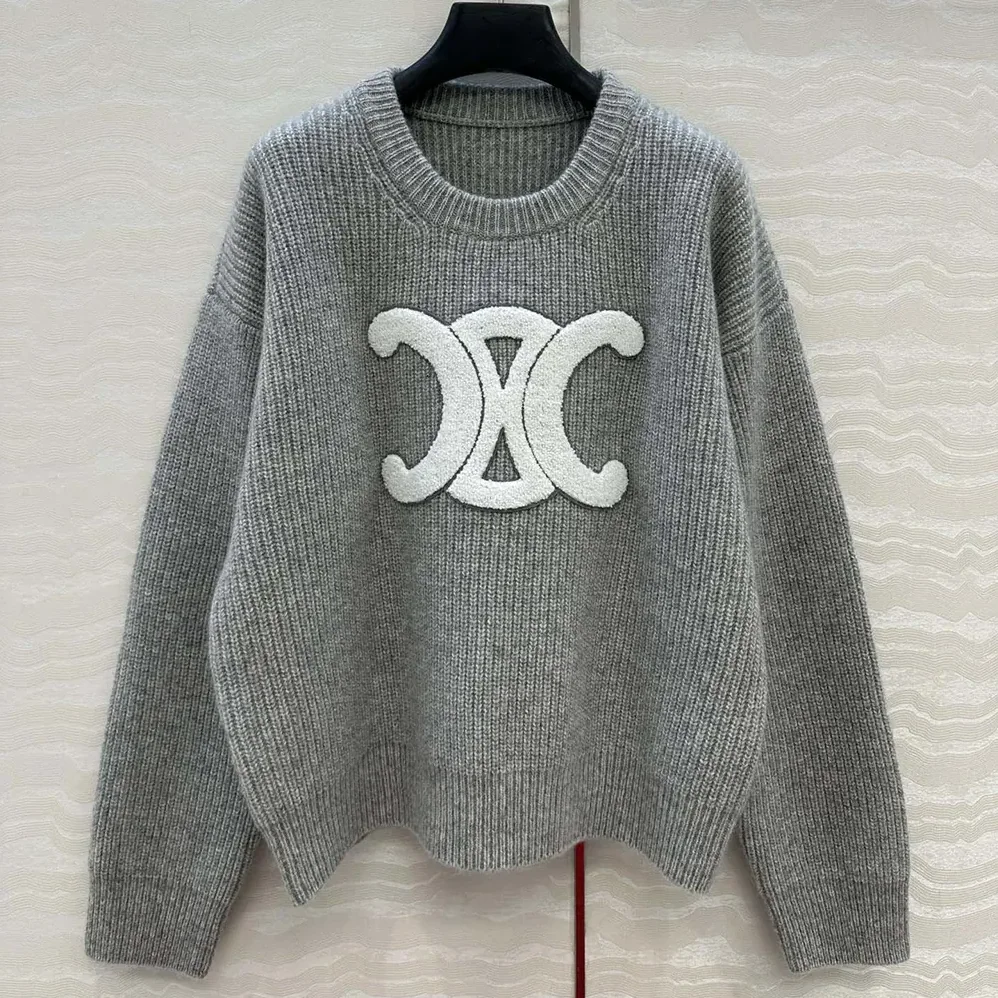 Celine Crew Neck Sweater In Ribbed Wool for Men