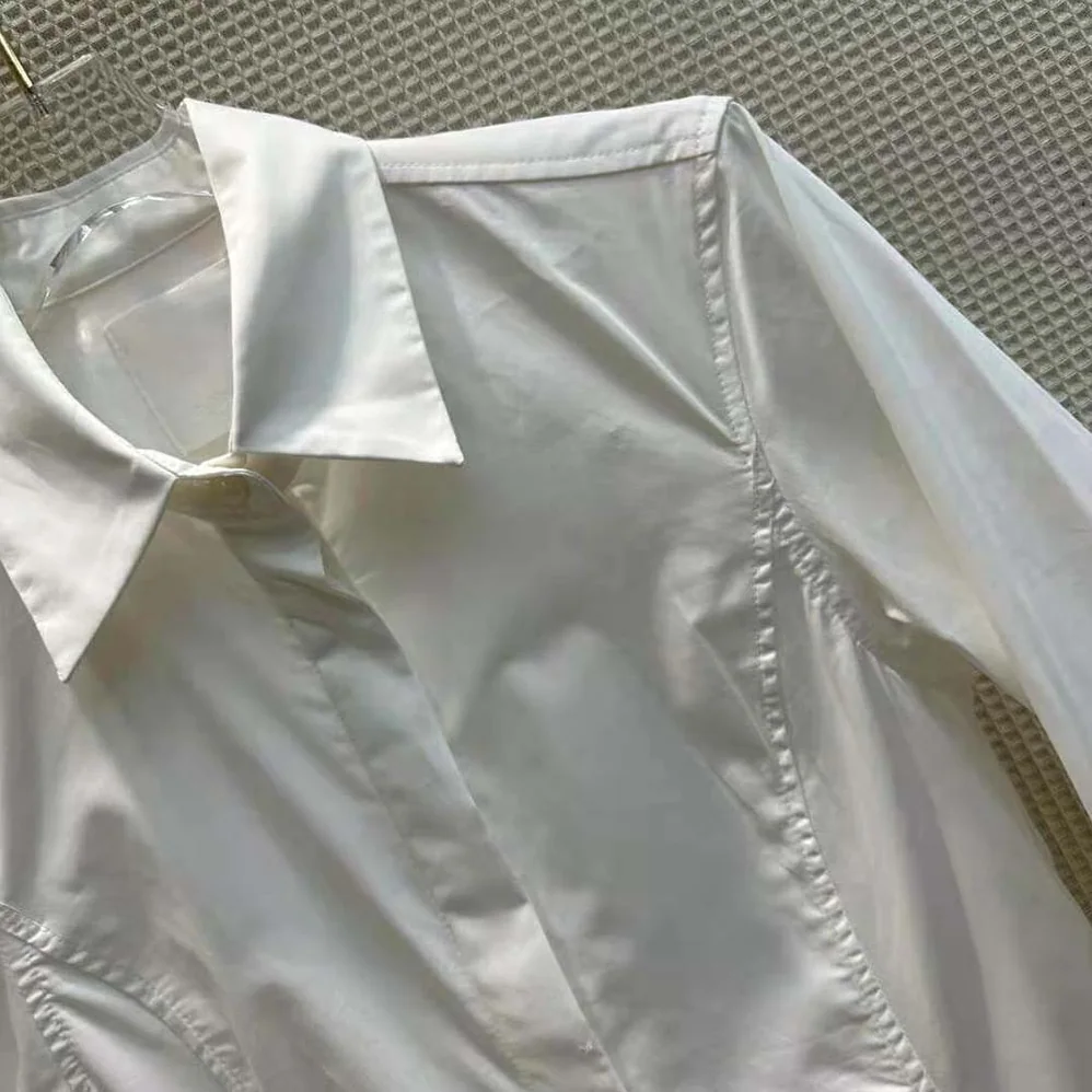 Givenchy Shirt in Poplin with Flounces for Women in White