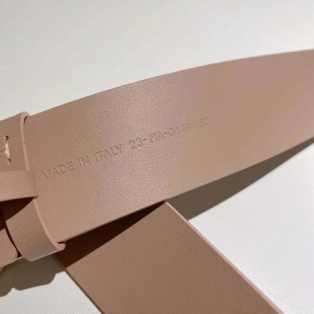 Dior 30 Montaigne Belt Pale Pink Leather for Women Dior 30 Montaigne Belt Pale Pink Leather for Women