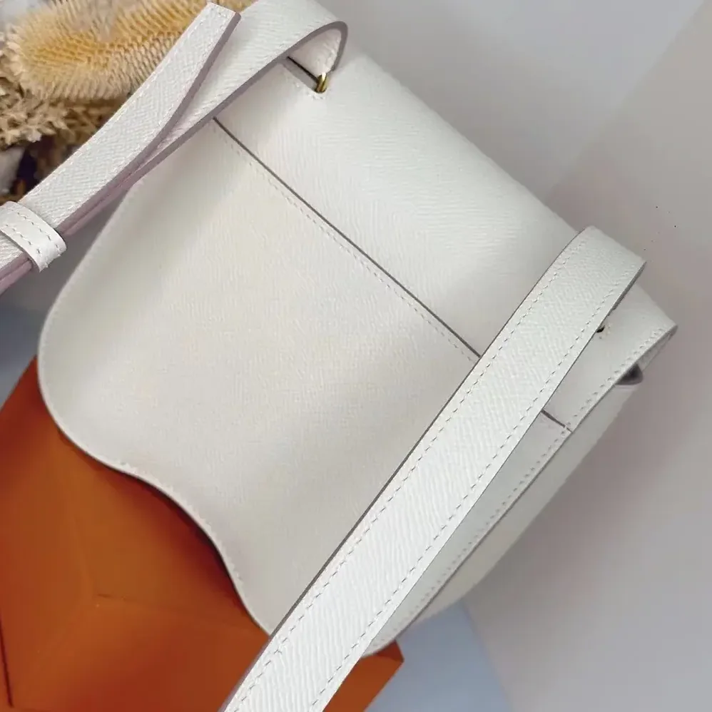 Hermes Della Cavalleria Mini Bag Epsom Leather for Women in White/Gold Hermes Della Cavalleria Mini Bag Epsom Leather for Women in White/Gold