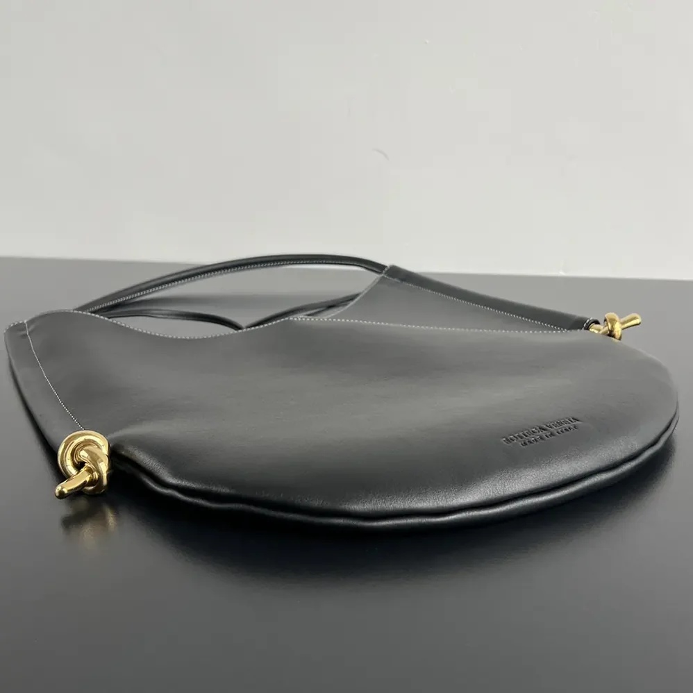 Bottega Veneta Small Solstice Shoulder Bag in Calf Leather with Signature Knot Details for Women Bottega Veneta Small Solstice Shoulder Bag in Calf Leather with Signature Knot Details for Women