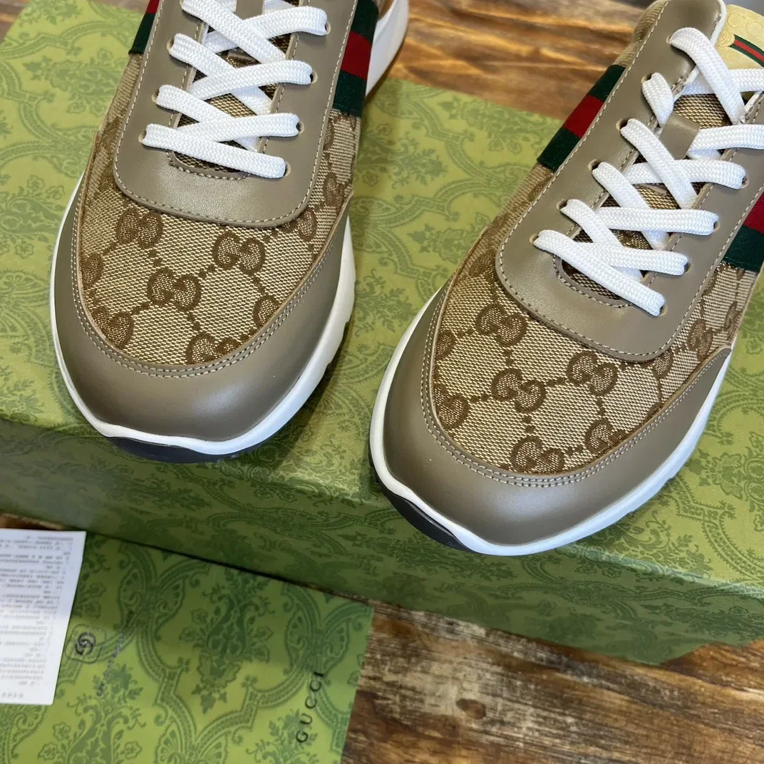 Gucci Sneaker With Web Beige Gucci Sneaker With Web Beige