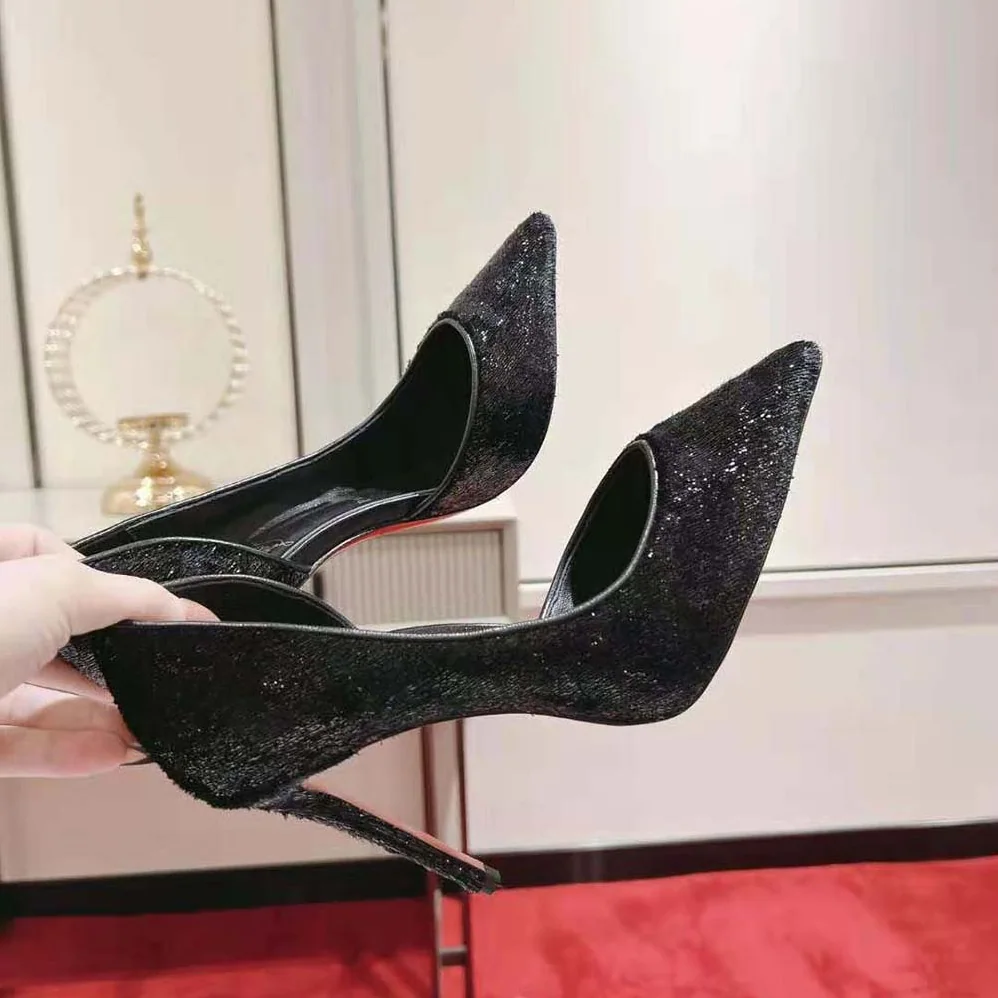 Christian Louboutin Iriza 100 mm Heel Height for Women in Black Christian Louboutin Iriza 100 mm Heel Height for Women in Black