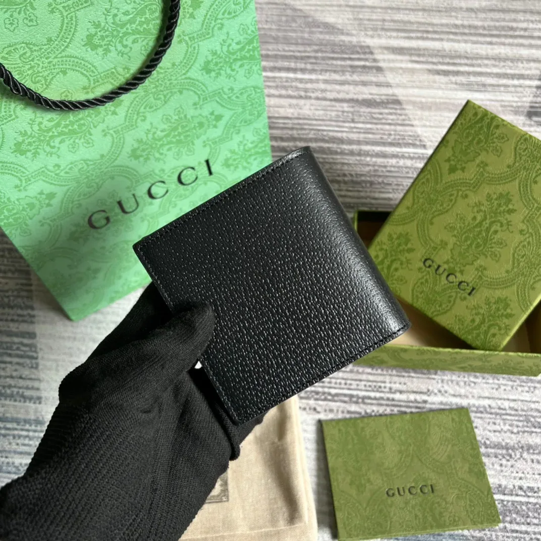 Gucci GG Marmont Bi in Fold Wallet Black /