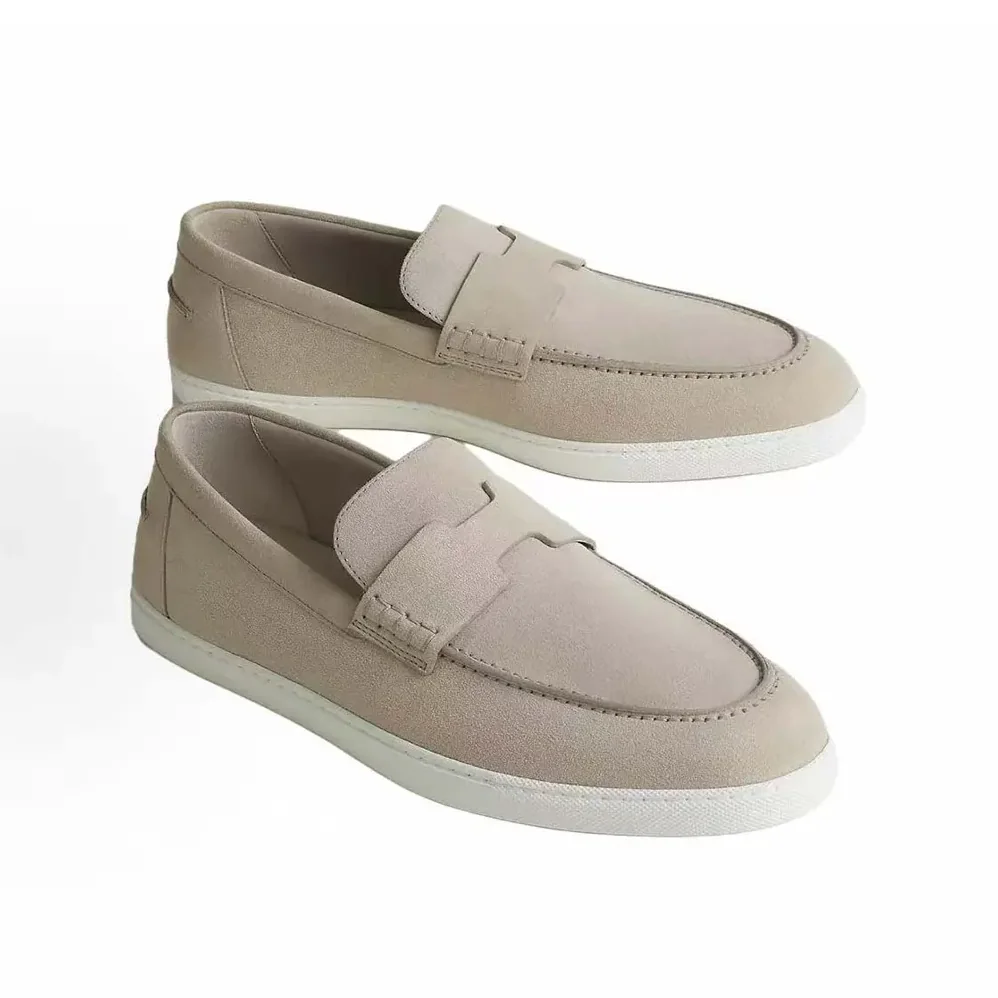 Hermes Job Loafer Beige Lambskin Insole and Lining for Men Hermes Job Loafer Beige Lambskin Insole and Lining for Men