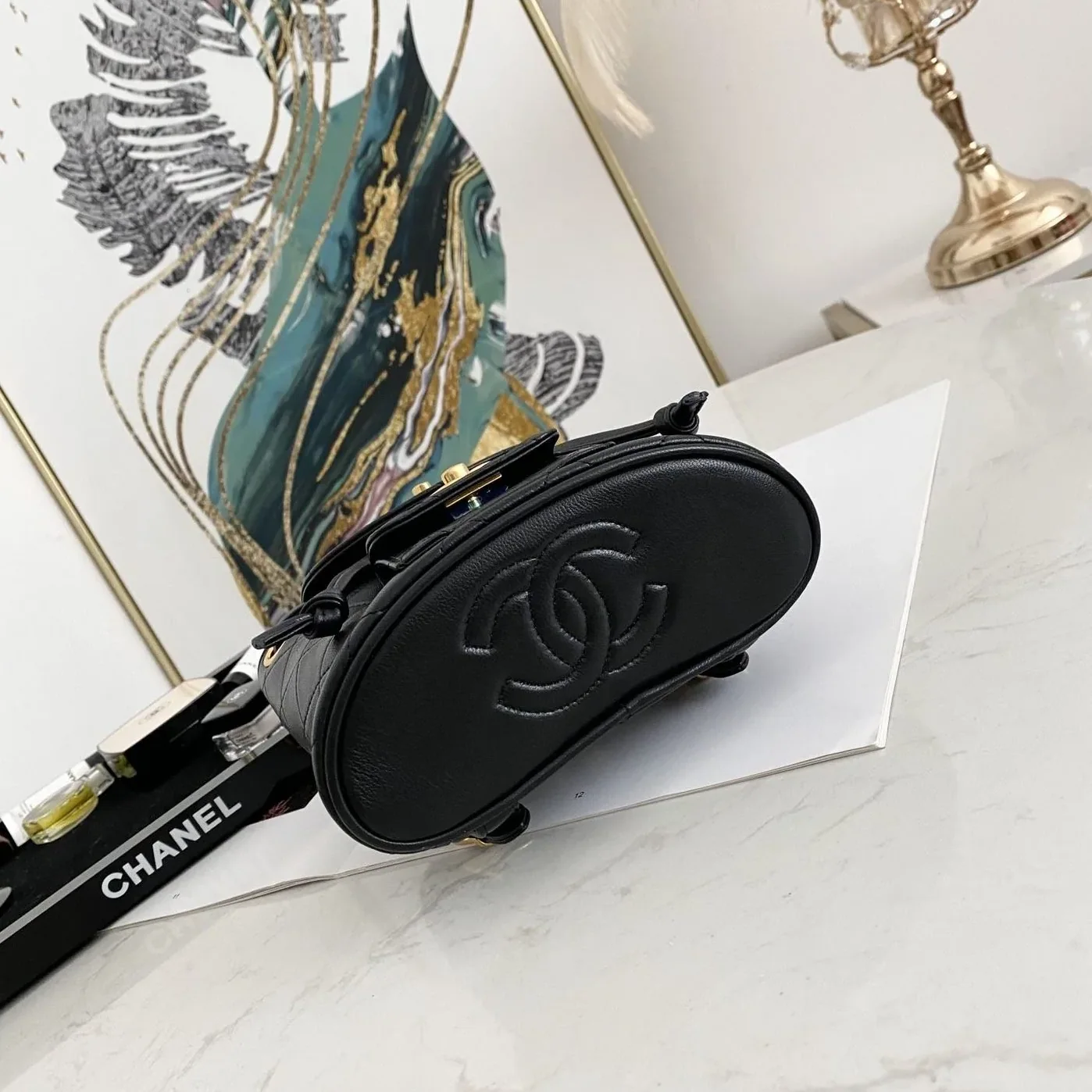Chanel Small Vintage Duma Backpack Black / Chanel Small Vintage Duma Backpack Black /