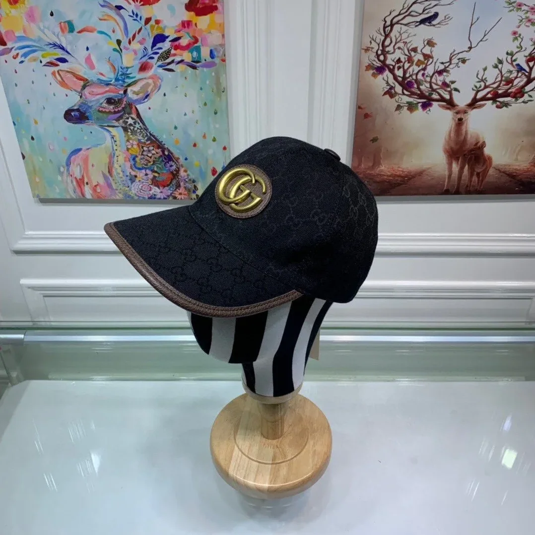 Gucci Canvas Baseball Hat Black GG Gucci Canvas Baseball Hat Black GG