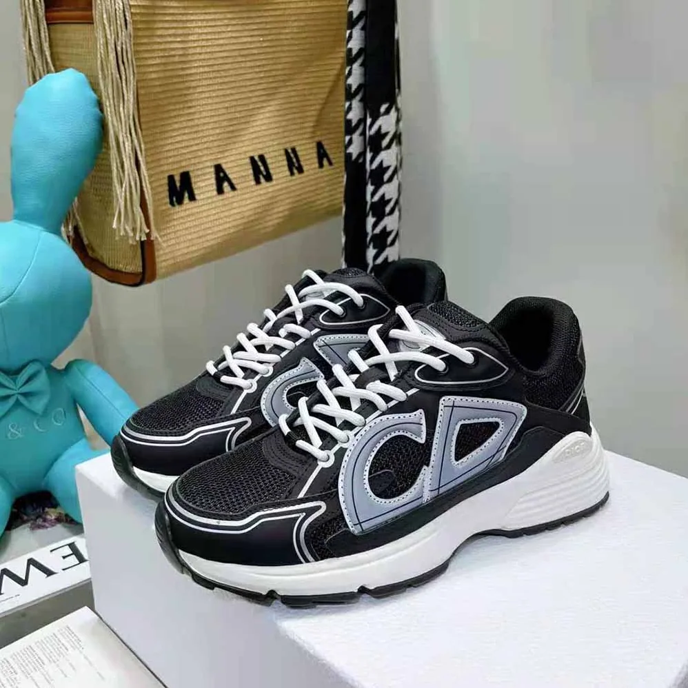 Dior B30 Sneaker Black Mesh and Technical Fabric for Men Dior B30 Sneaker Black Mesh and Technical Fabric for Men