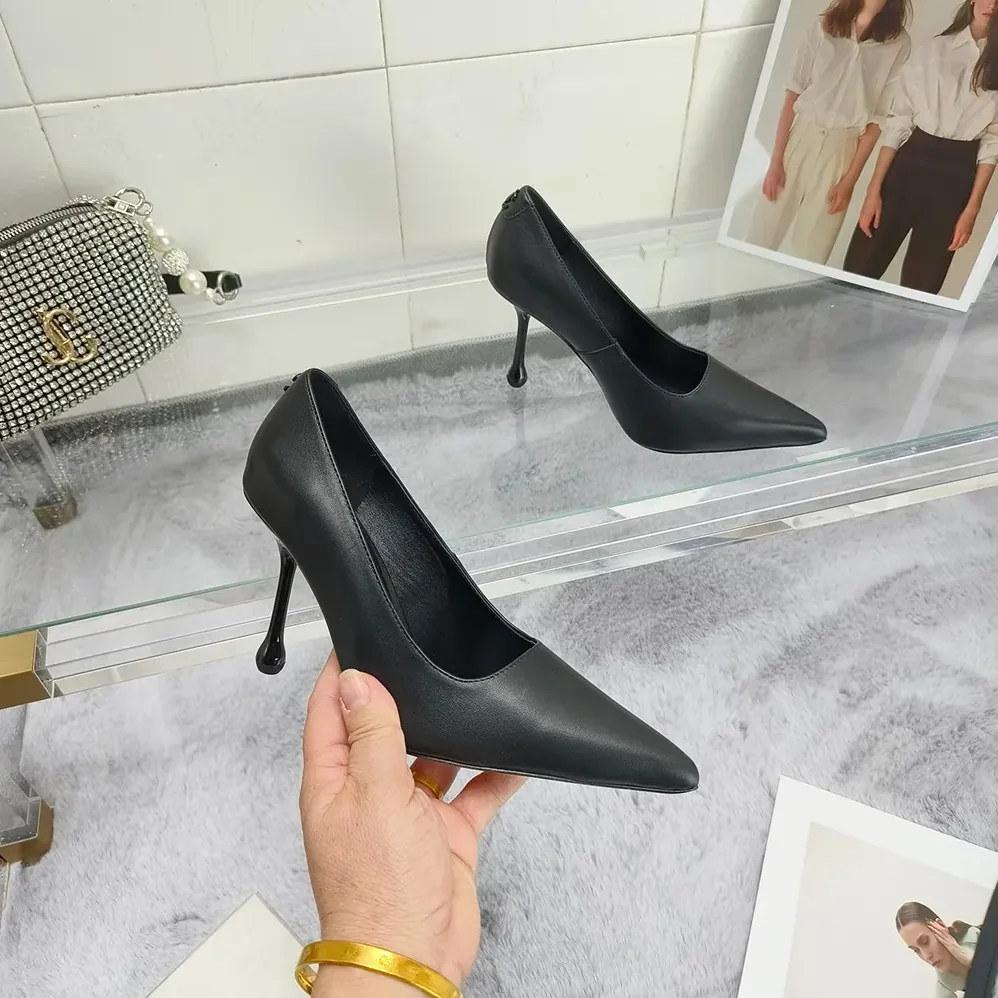 Jimmy Choo Ixia 80 Black Nappa Leather Pumps for Women