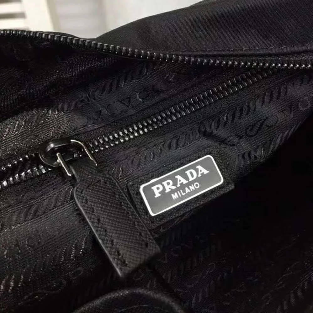 Prada Nylon Shoulder Bag for Men in Black Prada Nylon Shoulder Bag for Men in Black