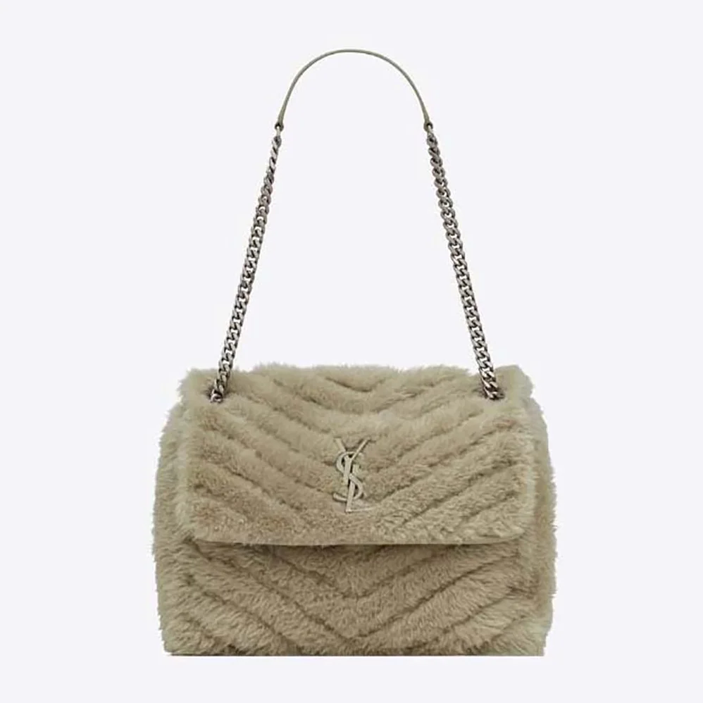 Saint Laurent YSL Niki Medium Chain Bag in Shearling for Women Saint Laurent YSL Niki Medium Chain Bag in Shearling for Women