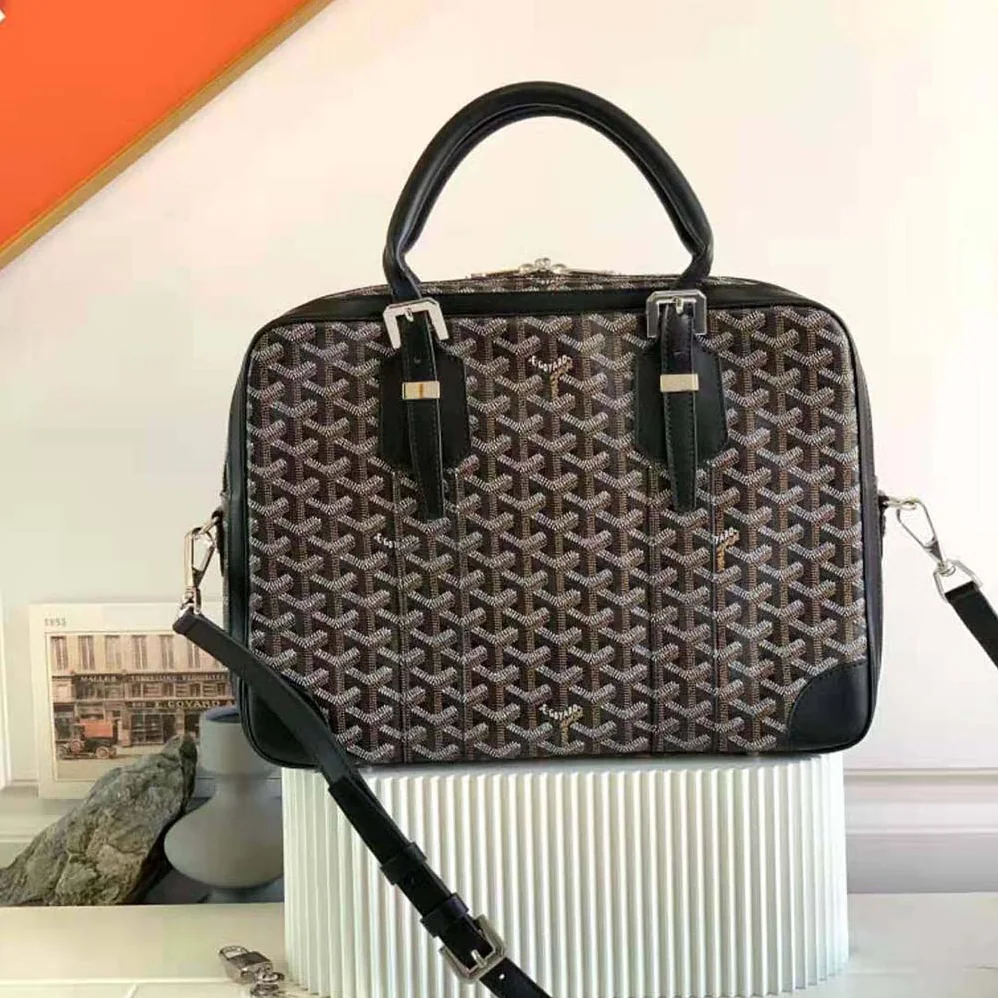 Goyard Ambassade MM Document Case for Women in Black