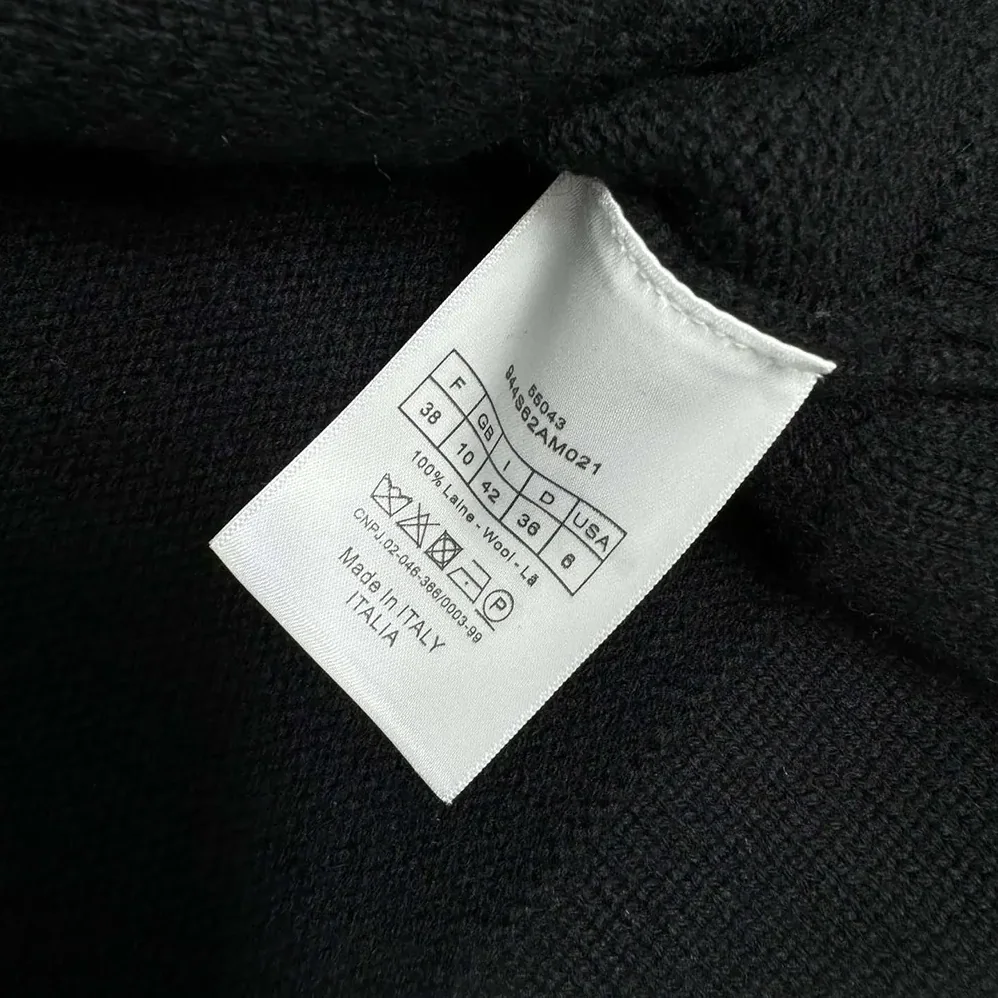 Dior Christian Dior Couture Cardigan Black Cashmere Jersey for Women Dior Christian Dior Couture Cardigan Black Cashmere Jersey for Women