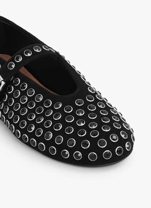 Alaia Stass Ballet Flats Black - AA3A029CK234 - 999