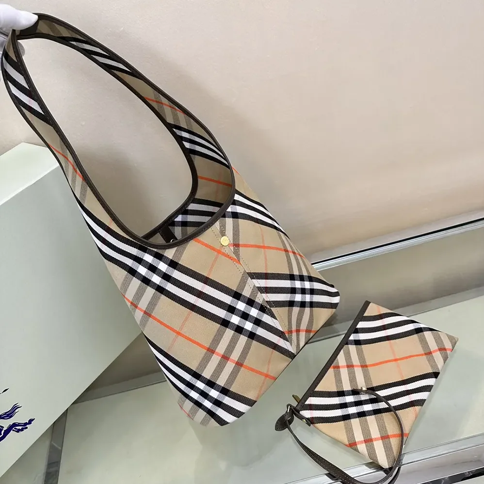 Burberry Small Check Shoulder Bag for Women