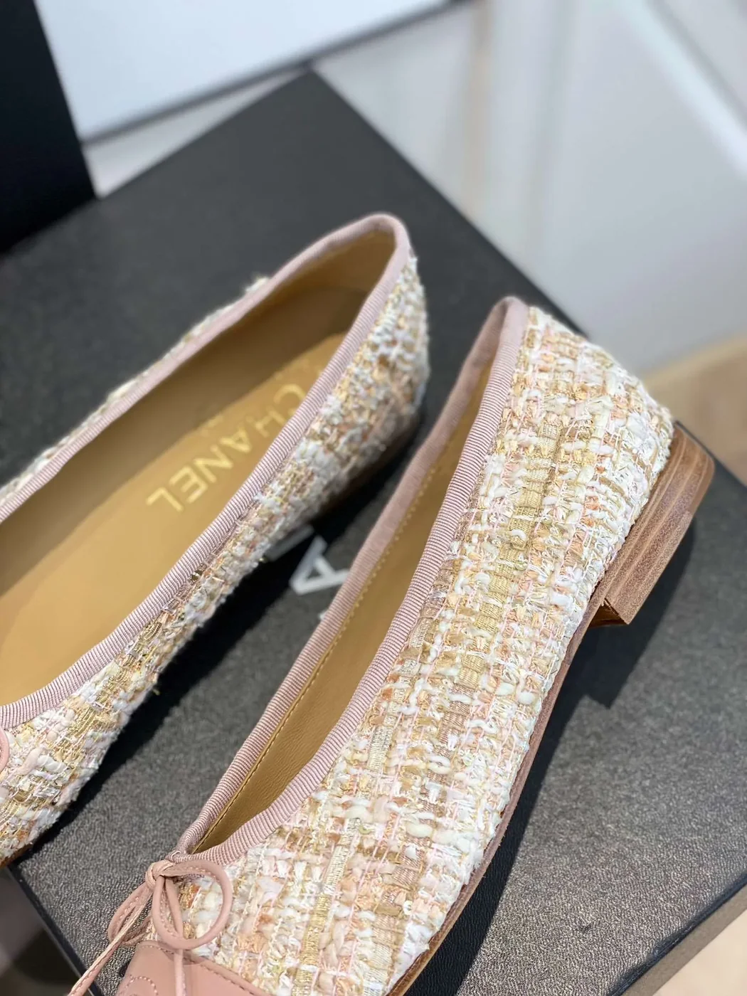 Chanel Ballet Flats Beige Chanel Ballet Flats Beige