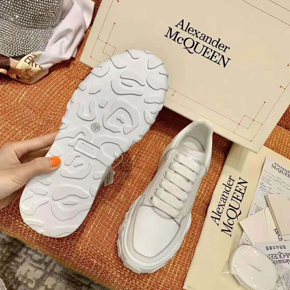Alexander Mcqueen Court Trainer for Women in White