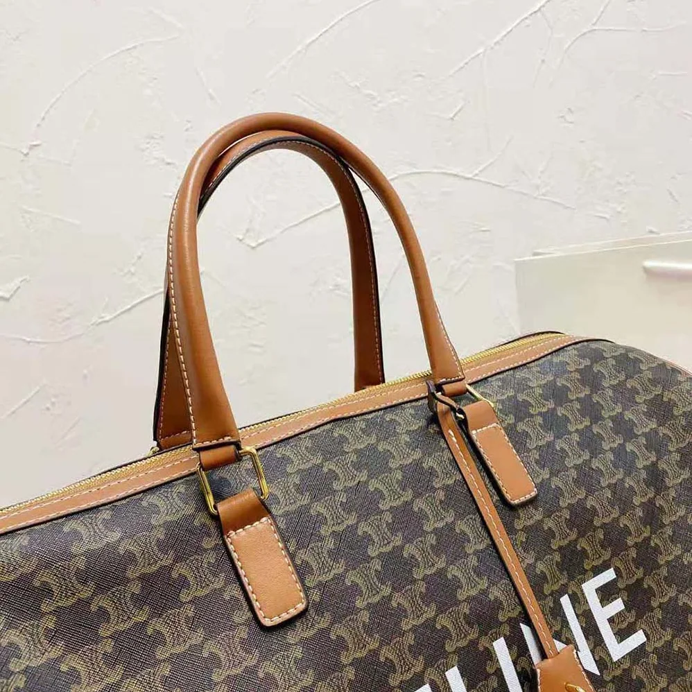 Celine Large Voyage Bag in Triomphe Canvas with Celine Print for Women