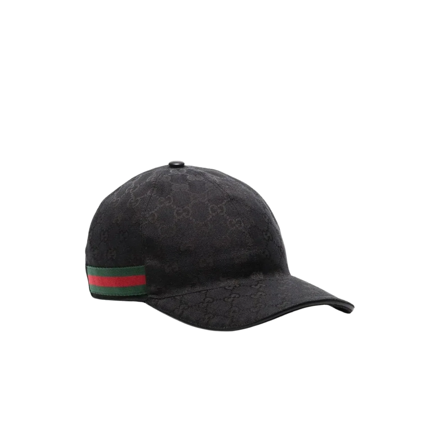 Gucci Original GG Canvas Baseball Hat With Web Black GG Gucci Original GG Canvas Baseball Hat With Web Black GG