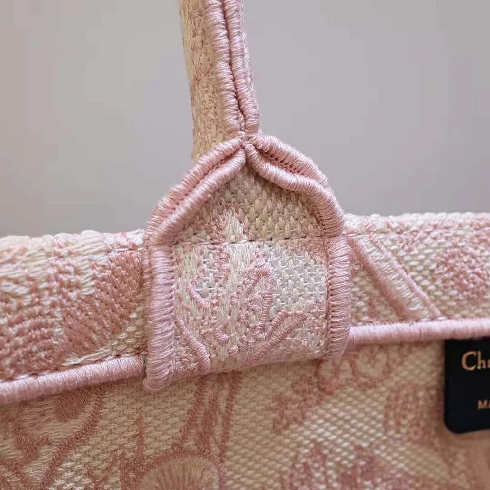 Dior Dior Book Tote Pink Toile de Jouy Embroidery for Women Dior Dior Book Tote Pink Toile de Jouy Embroidery for Women