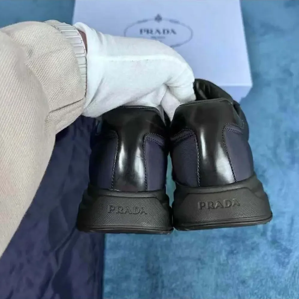 Prada Prax 01 Re-Nylon and Brushed Leather Sneakers for Unisex