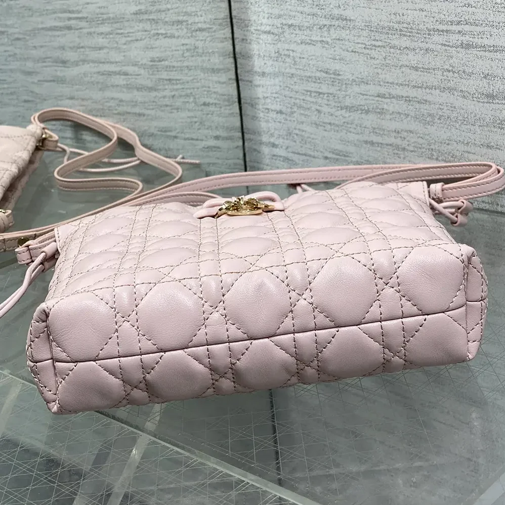 Dior Adiorable Mini Bucket Bag Soupir Pink Cannage Lambskin for Women Dior Adiorable Mini Bucket Bag Soupir Pink Cannage Lambskin for Women