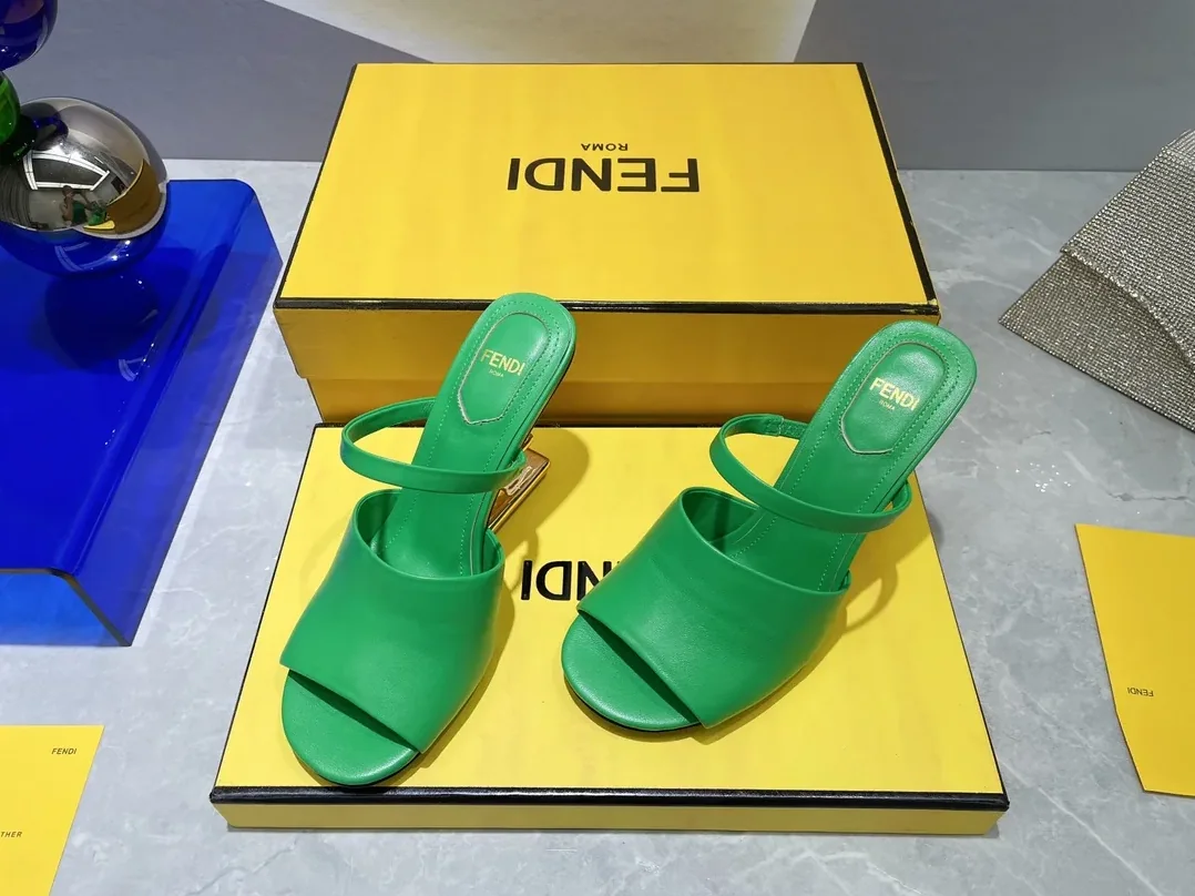 Fendi First Green High in Heeled Sandals Fendi First Green High in Heeled Sandals