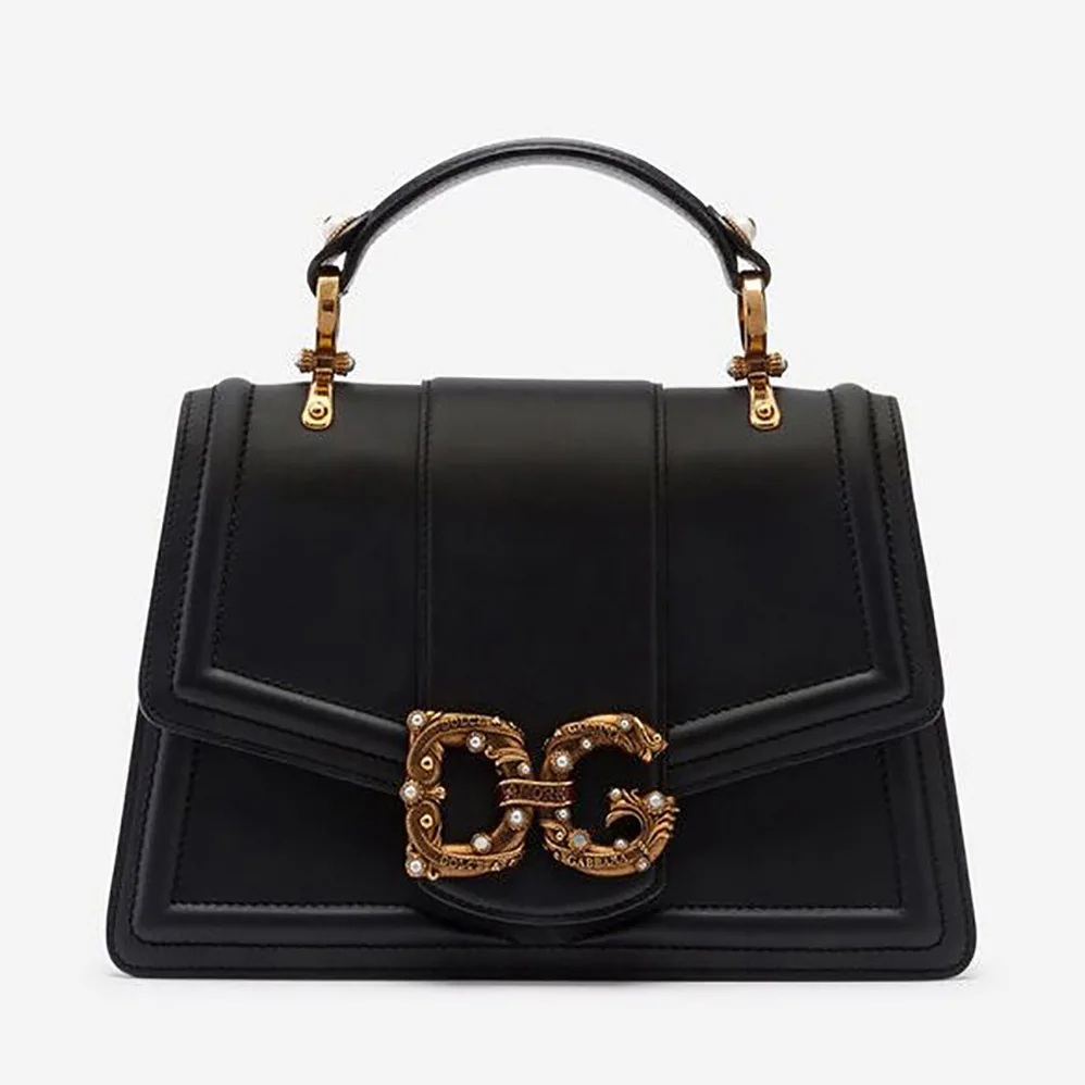 Dolce Gabbana D&G Amore Bag in Calfskin for Women in Black Dolce Gabbana D&G Amore Bag in Calfskin for Women in Black
