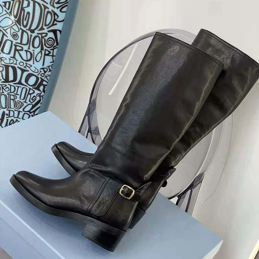 Celine Folco Buckled Boot in Calfskin for Women